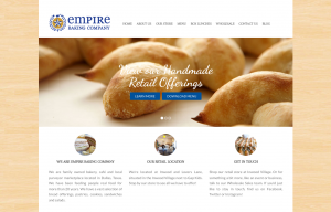 Website refresh for local bread maker and restaurant Empire Baking Co.