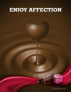 This ad is a part of my Dove chocolate ad campaign concept.