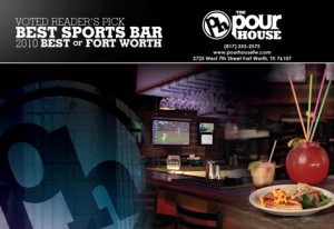 An event magazine ad for The Pour House in Fort Worth.