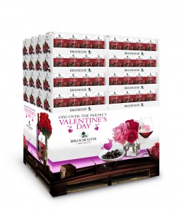 Brookside & Wine pairing pallet for Valentine's Day at Sam's Club