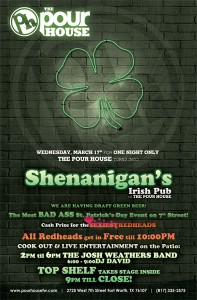 St. Patrick's Day event poster