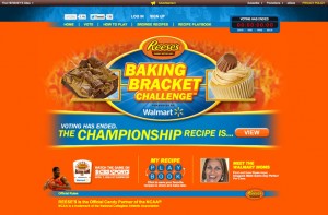 Baking Bracket Challenge homepage layout. I was tasked with fleshing out website with other art directors and creating email blasts for this program.